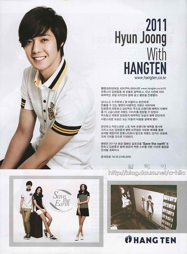 Kim Hyun Joong HANGTEN Ad on Ceci Magazine April 2011 Issue