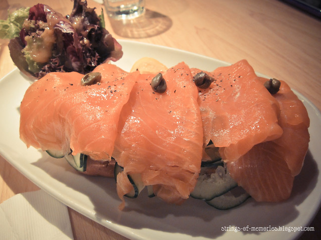 Smoked Salmon with Sour Cream & Capers