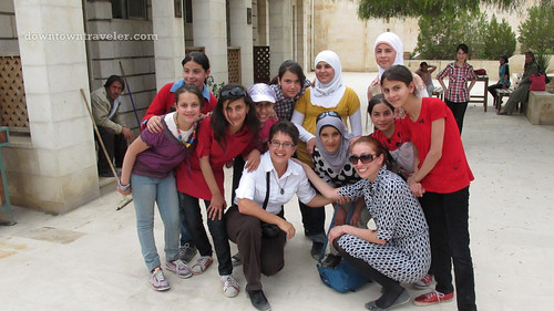 Jordanian school children in Jerash