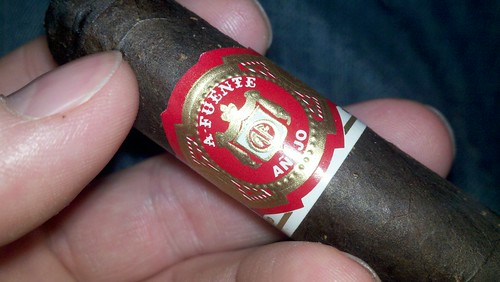Hanging out with Jason, enjoying a Fuente Anejo. Great time with great friends. @KnightRid Cigarfest