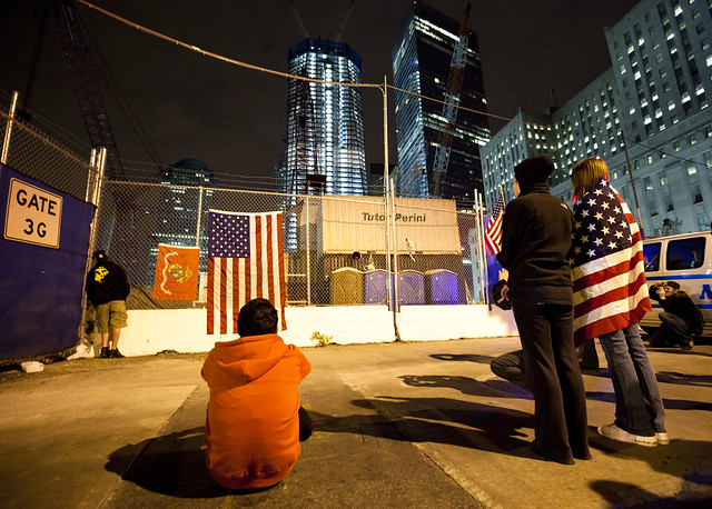 Ground Zero NY celebrates news of Osama bin Laden's death