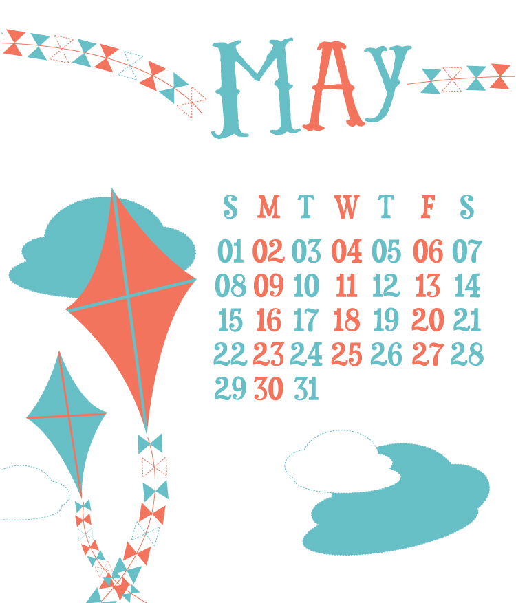 May Desktop Calendar