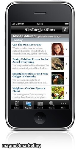NY Times iPhone