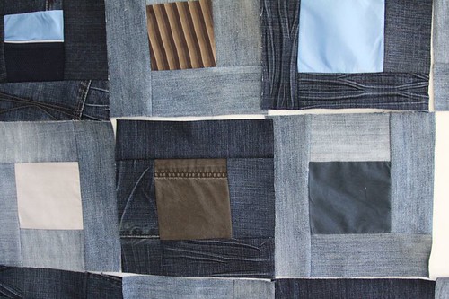 denim quilt, jean quilt, recycled quilt, recycled quilt from jeans, how to make a quilt from jeans 5