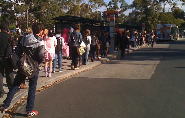 POTD 1: Monash Uni bus queue