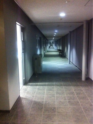 Corridor of Honjo Arts and Science center (Waseda University)