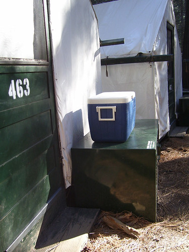 Curry Village cabin bear box