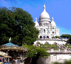 Looking Up at Montmartre (Posterized) by randubnick