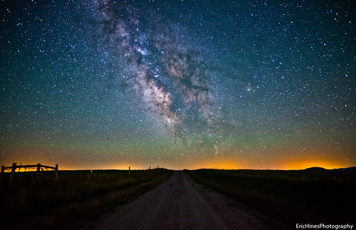 Wyoming Dirt Road Milky Way by Eric Hines Photography