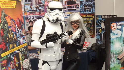 Stormtrooper and Black Cat - Kapow Comic Con - 2011