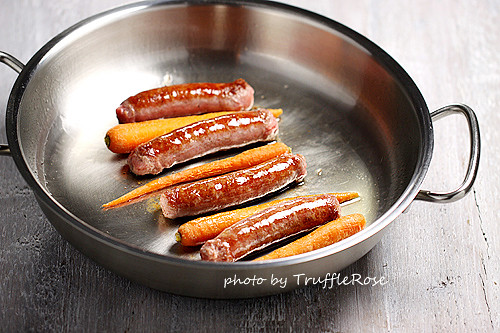 烤伊比利豬香腸和胡蘿蔔-110412