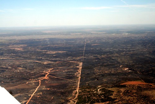 texas wildfires 2011 map. Aerial View of West Texas