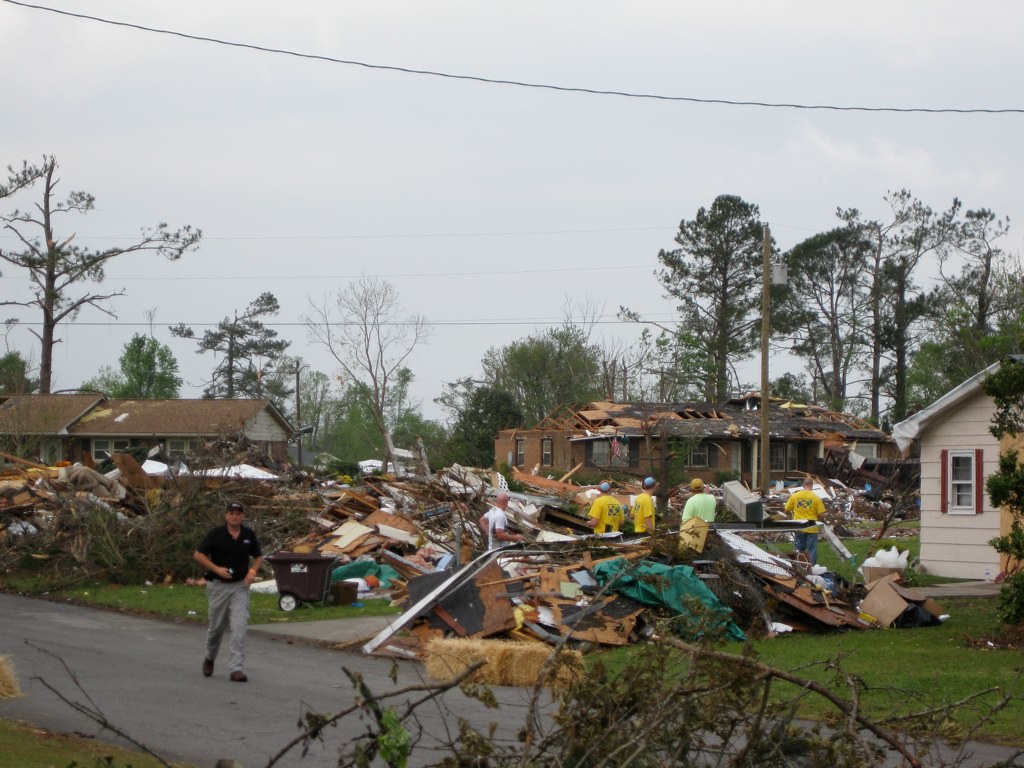 tornado damage, April 2011