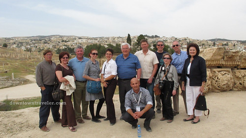 US tourism delegation in Jerash Jordan
