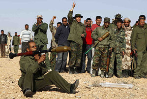 Libyan civilians training to defend the country and government against NATO and CIA-backed counter-revolutionary rebels now engaging in attacks in several cities. The U.S. and its imperialist allies are seeking regime-change in the North African state. by Pan-African News Wire File Photos