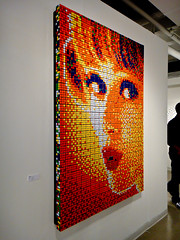 "Cube Works" by Sophie, 768 Rubik's cubes at Woolf Gallery in London  (ArtChicago 2011)