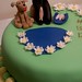 David's birthday cake,decorated with fondant and gum paste figurines
