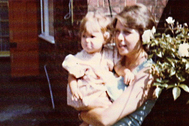 1977 Suzy at Aunty Nellies 1977 