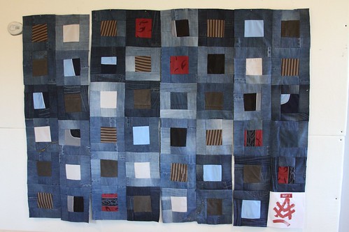 recycled jean quilt, quilt made from jeans