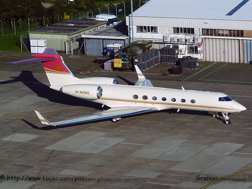 M-MOMO Gulfstream G550 by Jersey Airport Photography