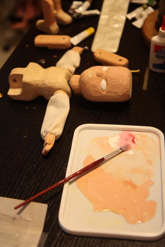 painting the face and the bodysuit