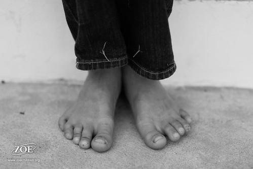 Human trafficking Images: The feet of a trafficked child by ZOEChildrensHomes