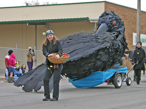 MayDay 2011 crow at parade beginning 