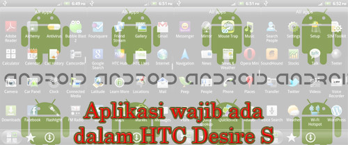 Banner Apps Wajib HTC Desire S