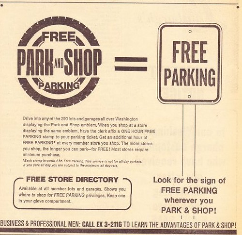 Park and Shop ad, Washington Star, 4/10/1968