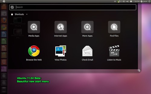 wallpaper ubuntu 1104. Ubuntu1104 Application Menu