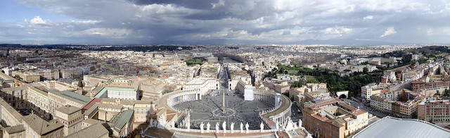 Rome from Copula of St. Peters Basilica