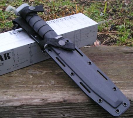 KA-BAR Knives USMC Next Generation 7" Combo Edge Blade with Kydex Sheath