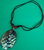 12D, necklace of paua 