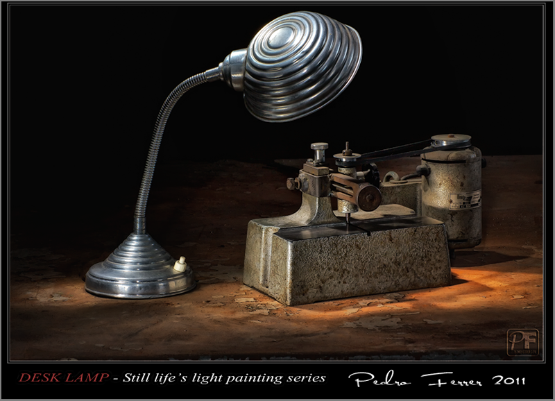 Desk lamp - Still life`s light painting series