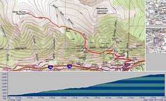 Silver Plume Mountain SE Ridge TOPO & Elevation Profile