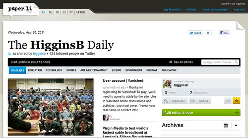 The HigginsB Daily