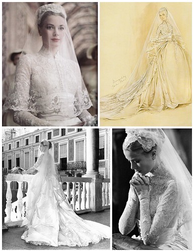 Princess Grace of Monaco on her wedding day Grace Kelly's studio MGM