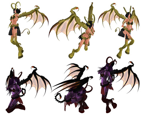 some poses of the demoness ao