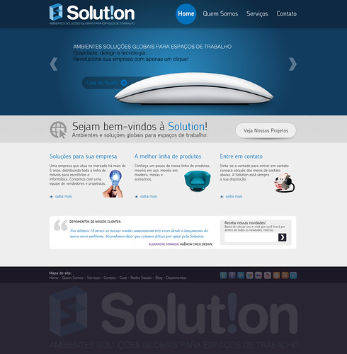 Layout Site - Solution by chambe.com.br