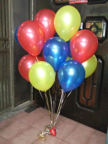 空飄氣球，珍珠紅，珍珠黃，珍珠藍，共15顆 by dod_balloon