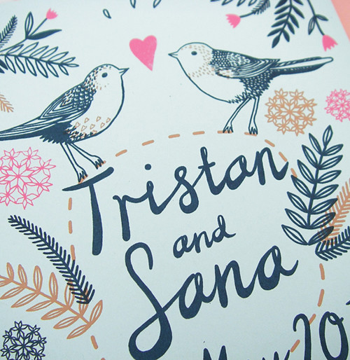 Tristan and Sana Invitation
