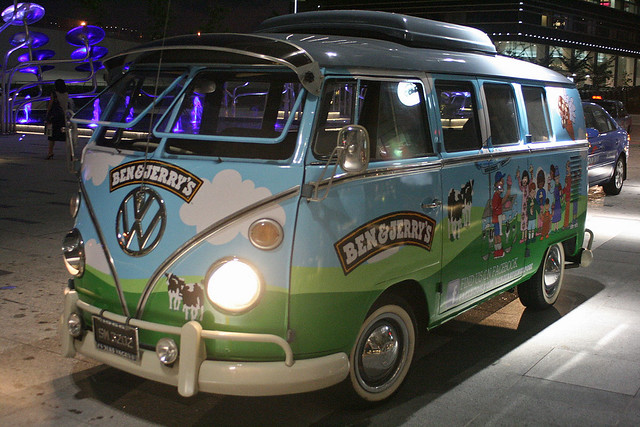 The Ben & Jerry Cowmobile