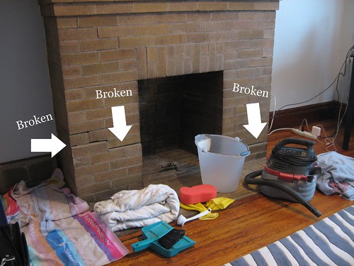 Fireplace Broken Brick