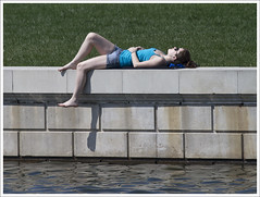 Sun Bathing At The Grand Lagoon