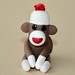 Mini Sock Monkey 1" Doll House Size