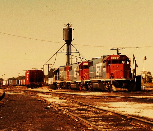 The Grand Trunk Western Railroad Elsdon Yard locomotive terminal. (Gone.) Chicago Illinois USA. October 1983. by Eddie from Chicago