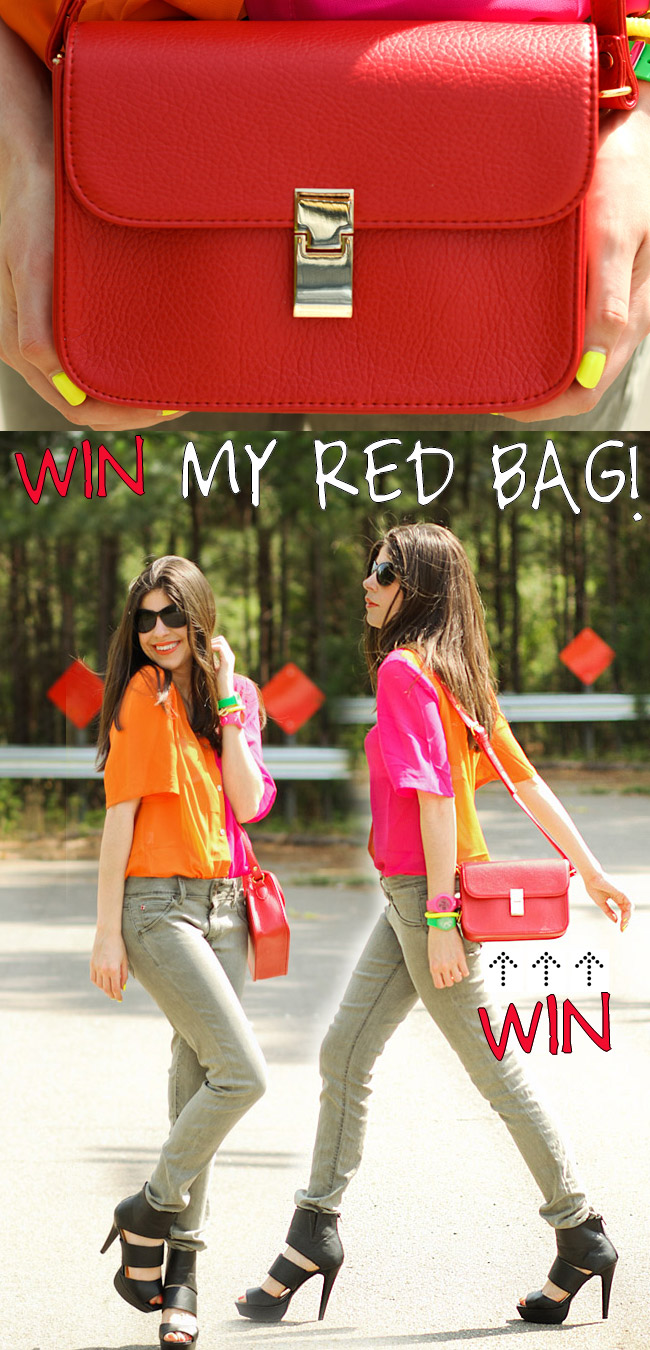 Red Kate Bag, Fashion, Celine inspired bag, Kate Moss inspired style, Shampalove