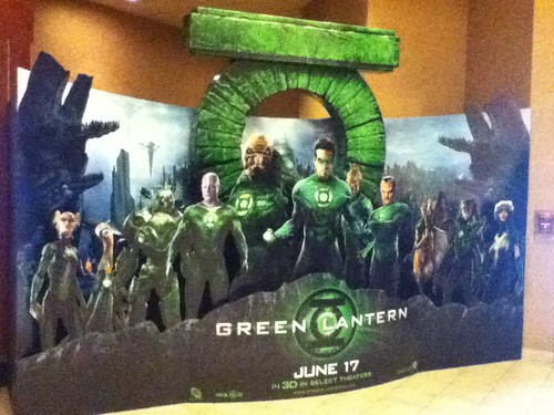 Ptw Lifesized Green Lantern display at Rivertown Theater