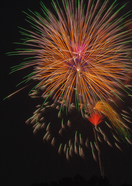 Fireworks, near Jefferson Barracks Park, in Lemay, Missouri, USA - 8