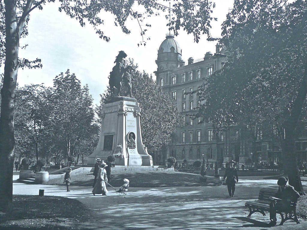 Dominion Square, Montreal 1915 by Montreal Photo Daily, on Flickr